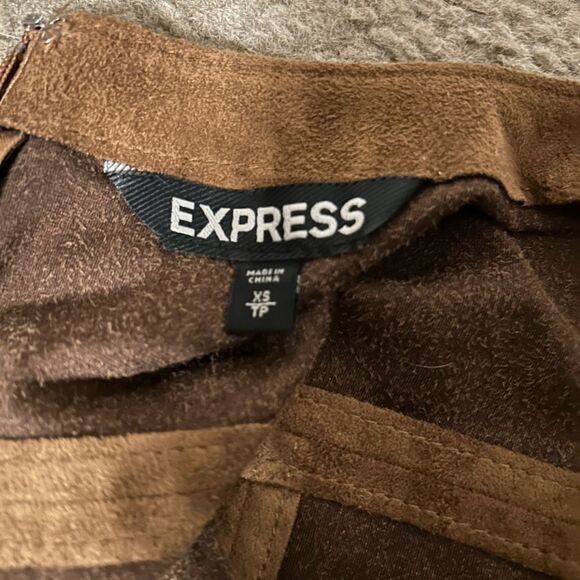 Express Suede Fringe Mini Dress XS - Picture 4 of 4